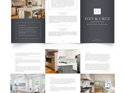 Ivey & Cruz brochure design