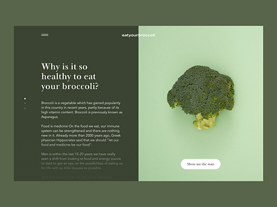 veggie site design editorial vegetable webdesign