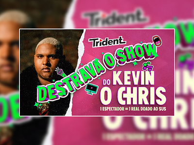 Lettering DESTRAVA O SHOW (Kevin o Chris) - Trident art artwork branding design art illustration lettering