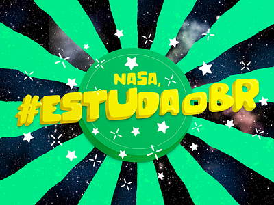 Lettering | Nasa, #EstudaOBR | Guaraná Antárctica art brasil design art illustration lettering logo nasa space