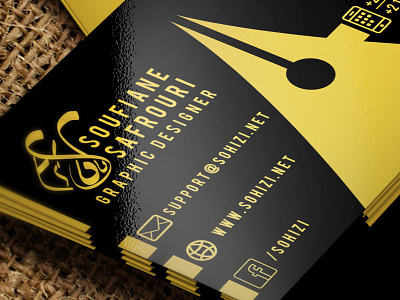 My Personal Business Card buisness card designer graphic personal safrouri soufiane