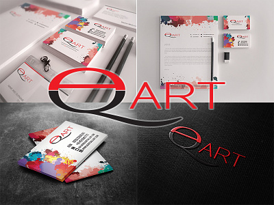 Branding Identity for Artist QA Art abstract art artist business card artist inspiring branding artist logo