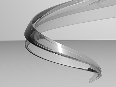 3D Artwork Glass render