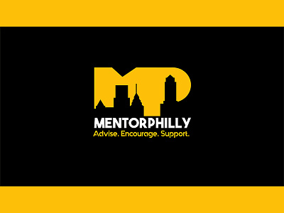 Logo for MentorPhily black black n yellow mentor logo mentors skyline yellow