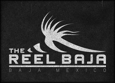 Reel Baja Roosterfish Logo black white fish logo logo design roosterfish texture