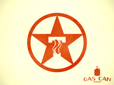 Twintail Star gas gas can logo vintage