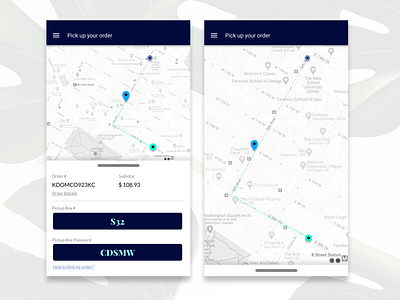 Daily UI Challenge 20 - Location Tracker branding design flat minimal mobile ui ux