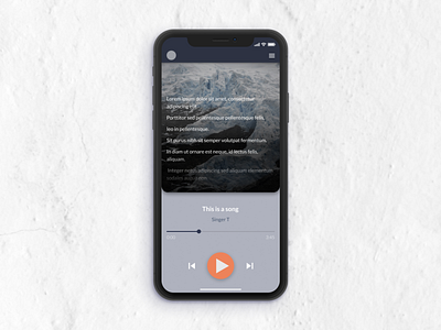 Daily UI Challenge 09 - Music Player app design figma flat minimal ui