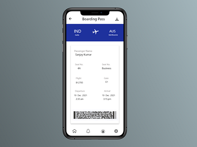 Daily UI - 024 - Boarding Pass animation branding daily 100 challenge dailyuichallenge design design art designer graphic design illustration logo motion graphics ui vector