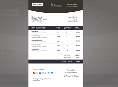 DailyUI - 046 - Invoice animation branding daily 100 challenge dailyuichallenge design design art designer graphic design illustration logo motion graphics ui vector