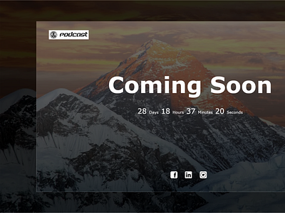 DailyUI - 048 - Coming soon