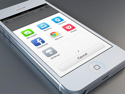 iOS 7 Share Menu