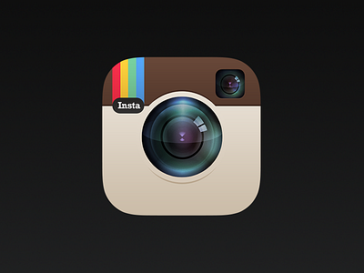 Instagram iOS 7 Icon flat icon instagram ios 7 redesign