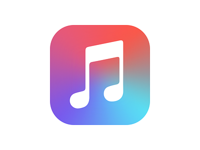 Apple Music Color-Flipped app apple color gradient icon music