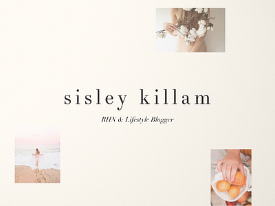 Sisley Killam Logo branding design logo marketing collateral minimal