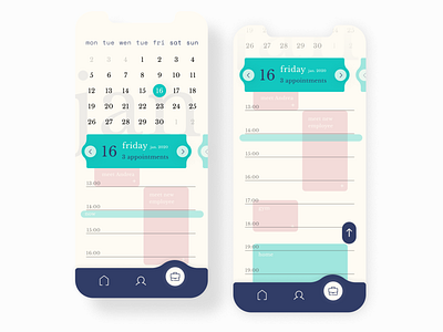 Calendar mobile calendar and task manager calendar calendar app calendar design dailyui designer manager minimal task task manager ui ux uxui