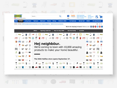 IKEA Halifax Grand Opening branding design ikea landing page shop ui ux web webdesign