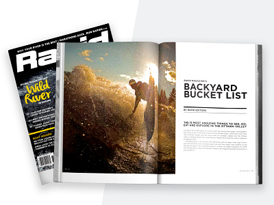 Rapid Magazine - May 2016 Issue editorial design magazine cover magazine design rapid whitewater kayaking