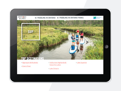 Ontario Tourism Interactive App