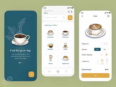 Coffee Delivery app coffee coffeeuidesign minimalldesign ui