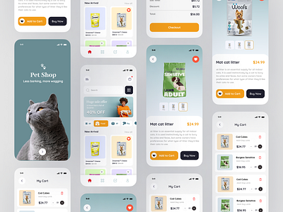 Petshop application mobile pet petshop shop shopping ui