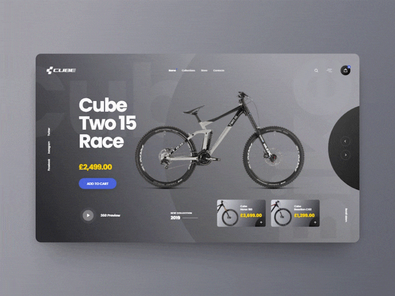Cube eShop - UI Animations Concept