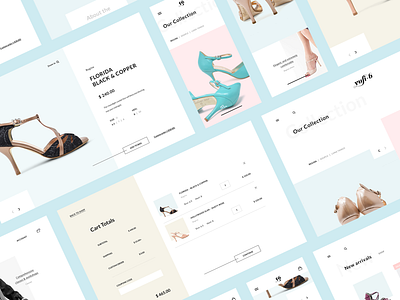 Yuli-b Redesign Concept (UI/UX) animations catalogs clean concept ecommerce fashion motion pastel products page redesign shoes shop store ui ux web design