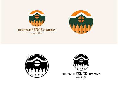 Heritage Fence Company Logo Concept