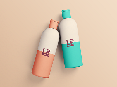 Logo and packaging design concept for LĒ branding clean design flat icon identity illustration illustrator lettering logo minimal vector