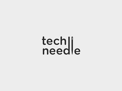 Techneedle Logo branding icon identity lettering logo logotype typography