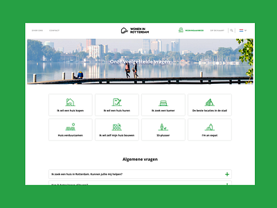 Wonen in Rotterdam branding design icons ui ux website