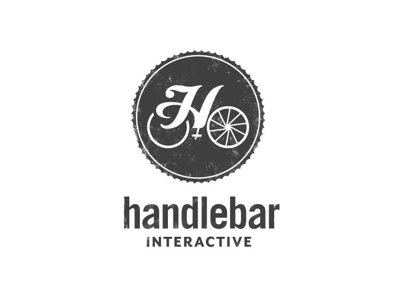 Handlebar Interactive Logo bikes branding identity letter h logo