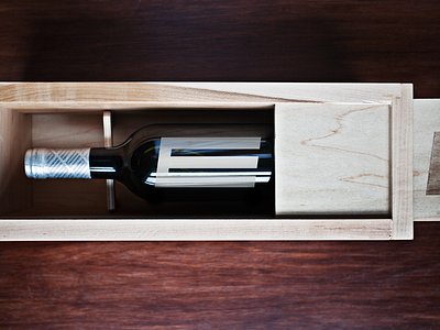 Personal Identity IV box branding dovetail identity logo package personal photo wine wood