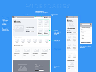 Google Store Homepage Wireframes research responsive ux website wireframe