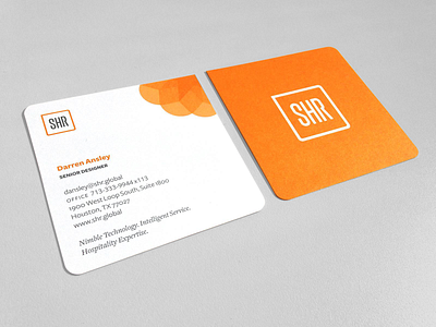 SHR Business Cards brand system branding logo