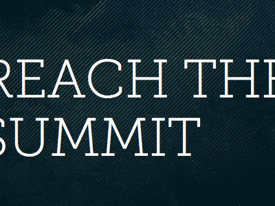 Reach the Summit blue mountain museo slab typekit weathered