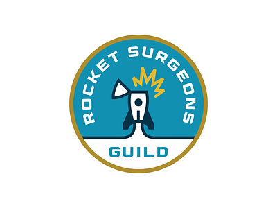 Rocket Surgeons Guild logo spaceship type