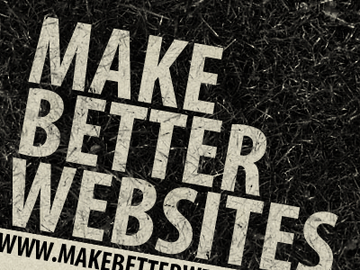 Make Better Websites Card beige black print