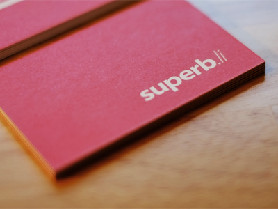 superb.li cards business cards moo red