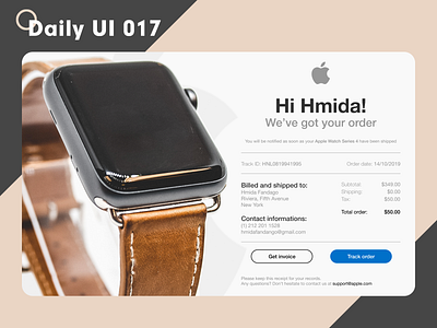 Daily UI 017 - Email receipt apple branding daily 100 challenge daily ui dailyui ui uiux ux web