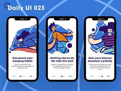 Daily UI 023 - Onboarding daily 100 challenge daily ui dailyui onboarding onboarding illustration onboarding screen onboarding screens onboarding ui ui uiux ux
