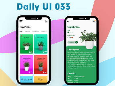 Daily UI 033 - Product customization customization daily 100 challenge daily ui dailyui plants product ui uiux ux