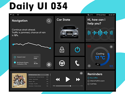 Daily UI 034 - Car Interface