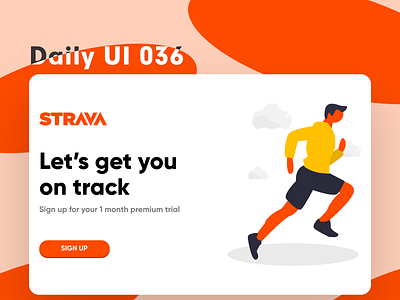 Daily UI 036 - Special Offer daily 100 challenge daily ui dailyui flat special special offer strava ui uiux ux
