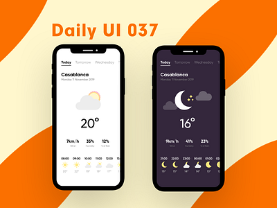 Daily UI 037 - Weather app app daily 100 challenge daily ui dailyui ui uiux ux weather weather app