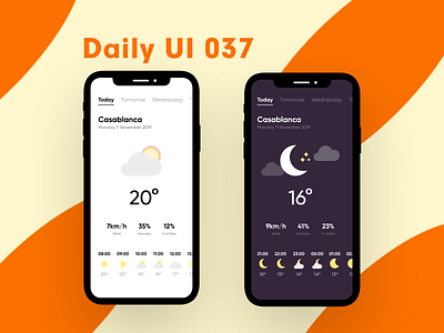 Daily UI 037 - Weather app