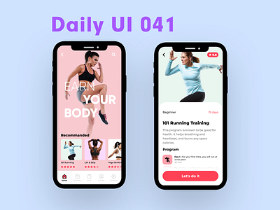 Daily UI 041 - Workout app