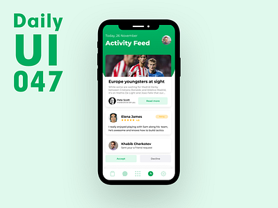 Daily UI 047 - Activity Feed