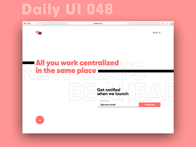 Daily UI 048 - Coming soon