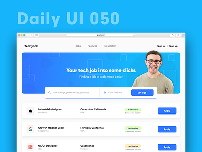 Daily UI 050 - Job listing